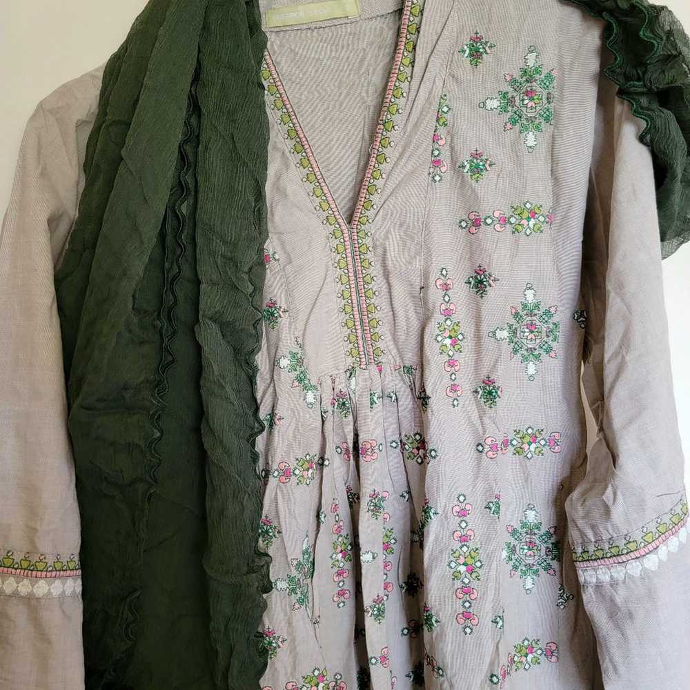 Pakistani Long Frok Style Dress - image 7