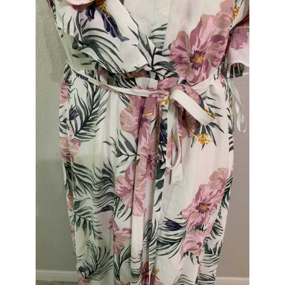 Privacy Please Tropical Floral Ruffle Maxi Dress … - image 6