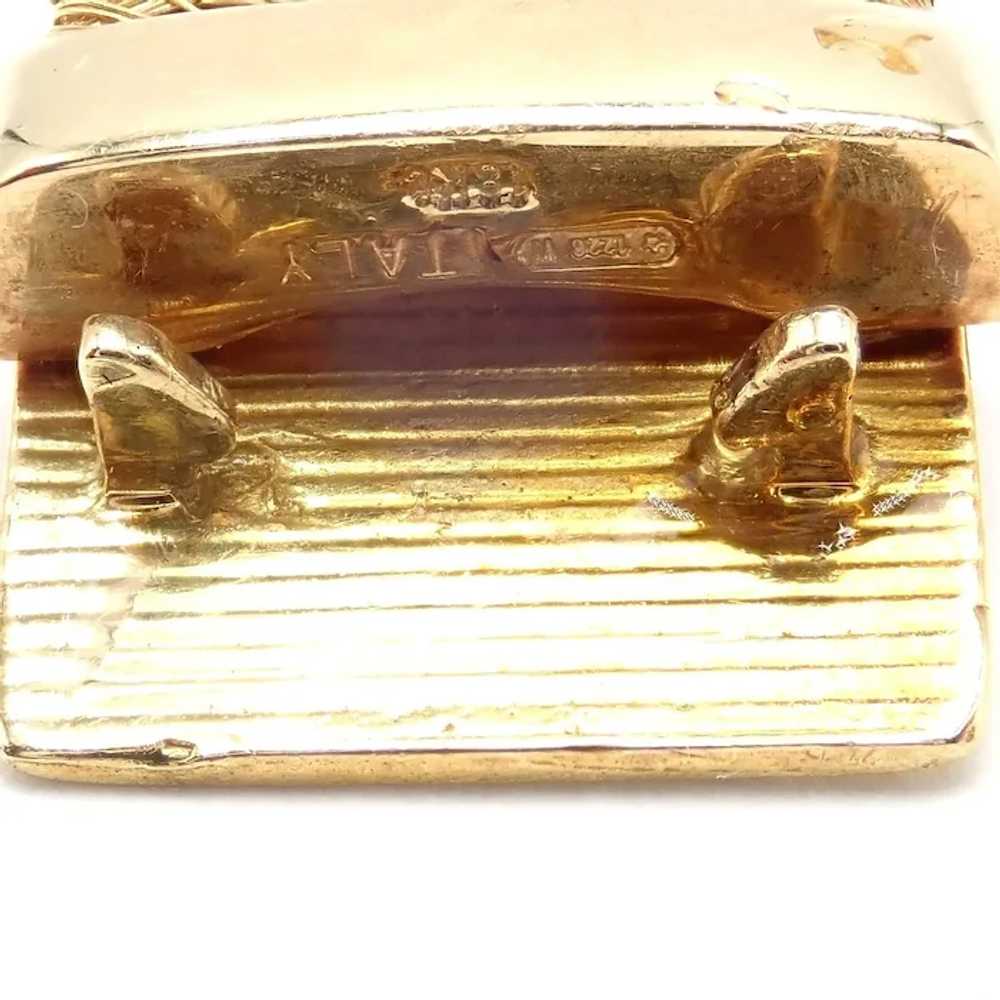 Authentic! Roberto Coin 18k Yellow Gold 9 Row Dia… - image 3