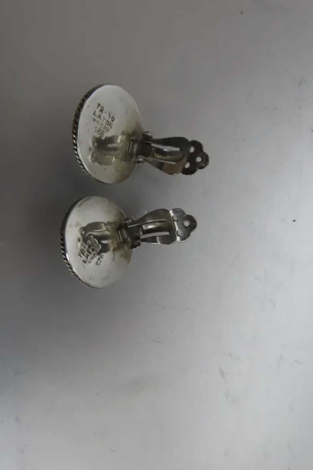 Vintage LATON Taxco Dome Sterling Silver and Bras… - image 5