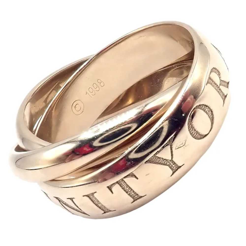 Authentic! Cartier Or Amour Et Trinity 18k White … - image 9