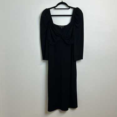 Eloquii Black Midi Dress - image 1