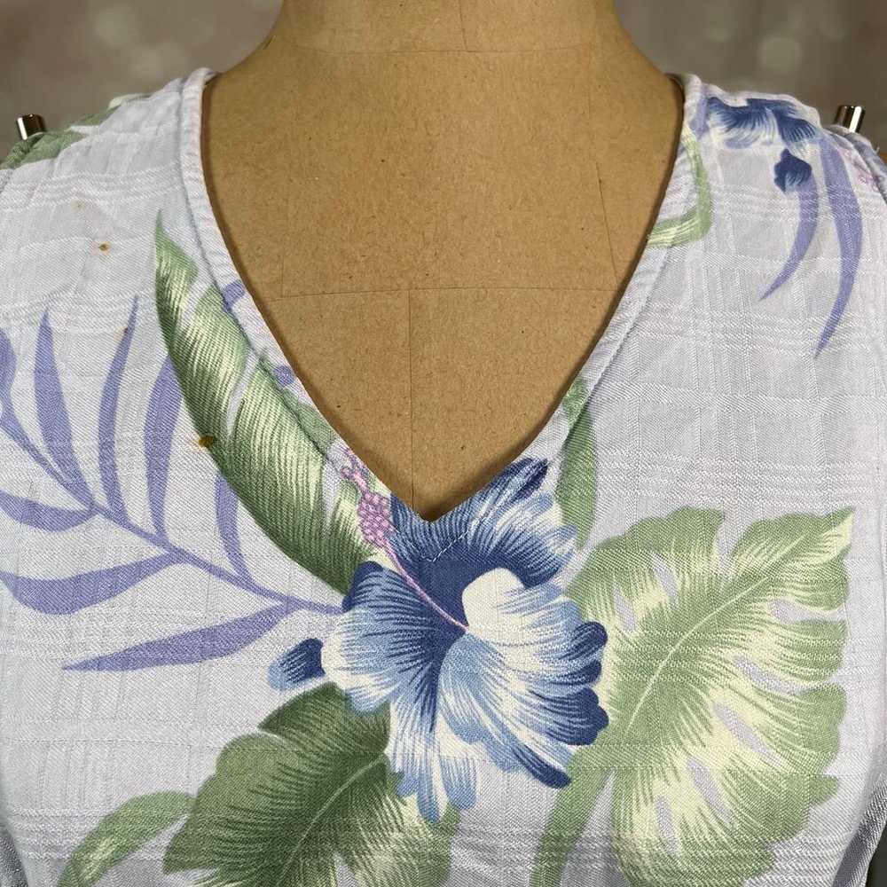 TOMMY BAHAMA 100% Silk Hawaiian Dress 14 - image 3