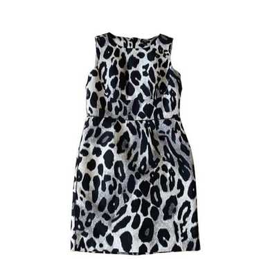 Ann Taylor Snow Leopard Print Dress