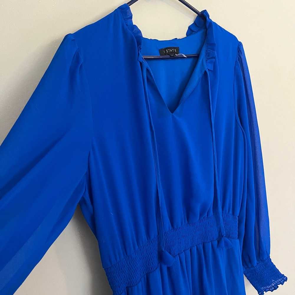 Revolve 1. State Blue Tiered Long Sleeve Maxi Dre… - image 4