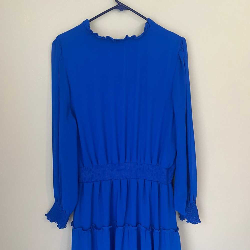Revolve 1. State Blue Tiered Long Sleeve Maxi Dre… - image 7