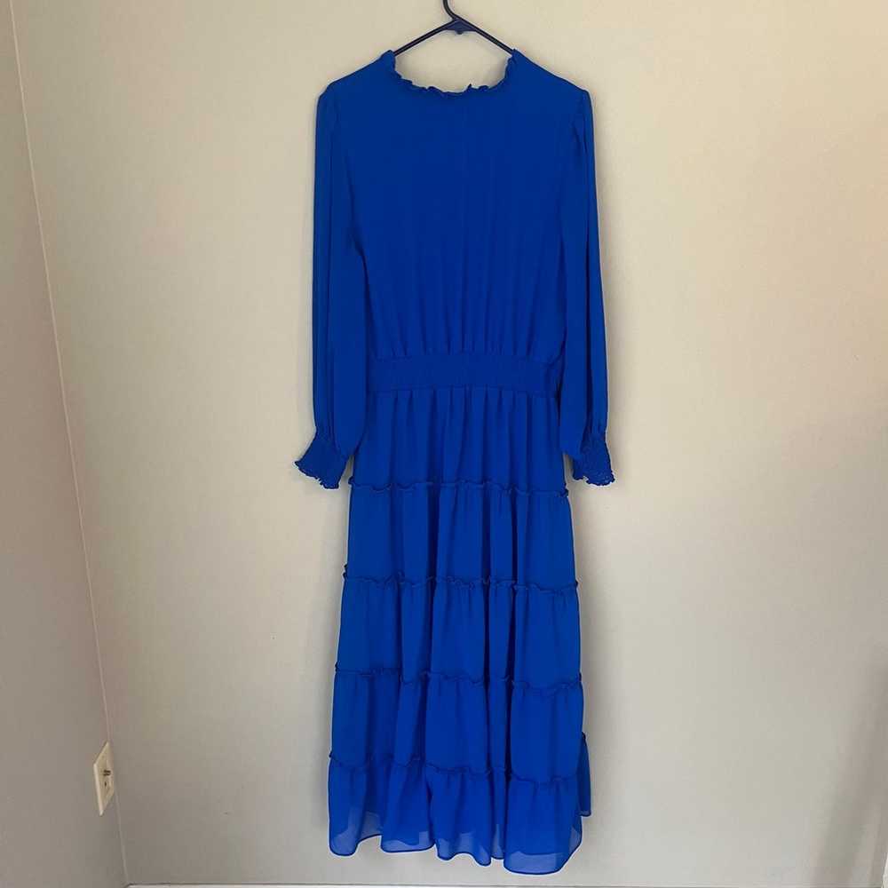 Revolve 1. State Blue Tiered Long Sleeve Maxi Dre… - image 8
