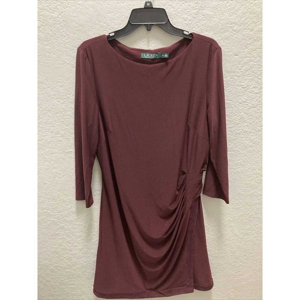 Ralph Lauren Evening LRL Women Sheath Purple Knit… - image 1