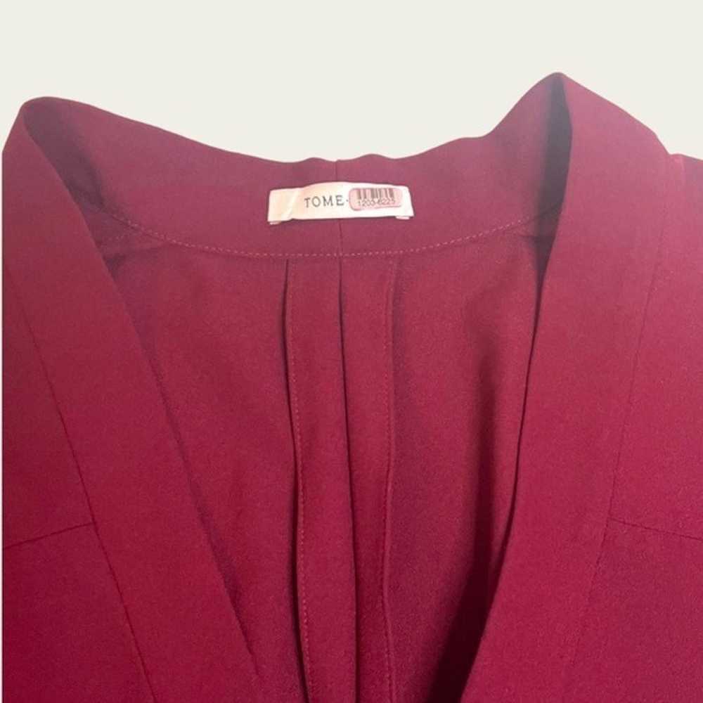 Tome NYC - Belted Shift Dress - Burgundy - Size 16 - image 4