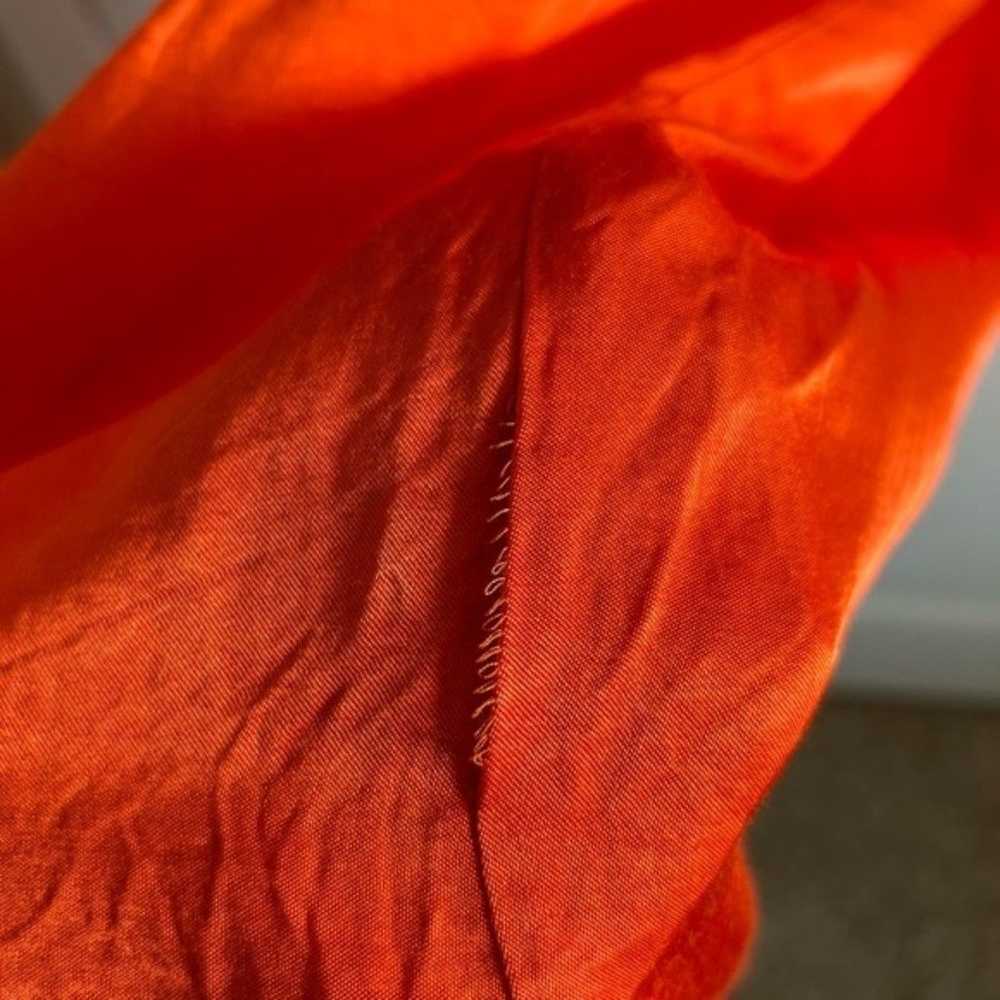 Zara Blogger Favorite Orange Satin Maxi Tunic Kaf… - image 6