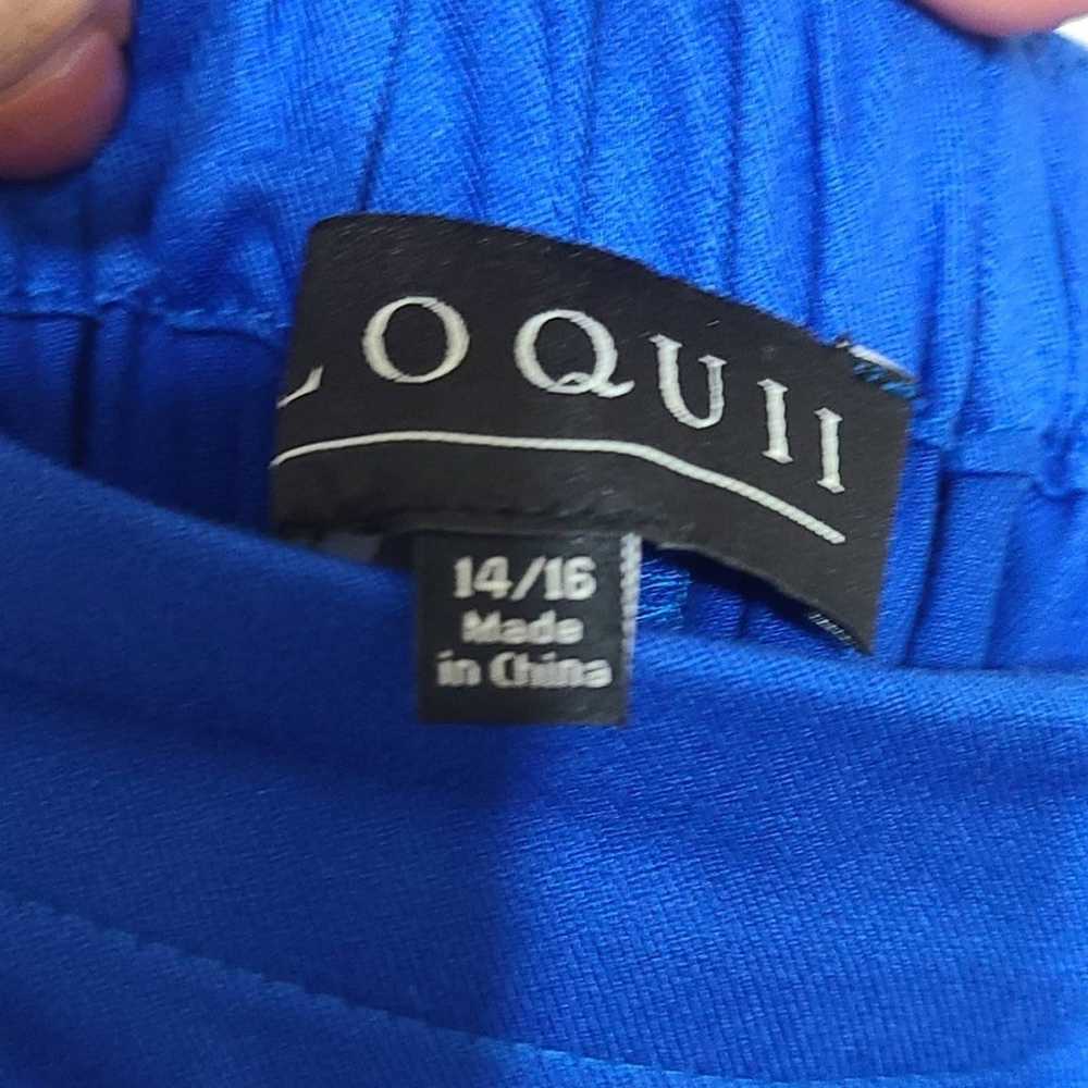 Eloquii Off The Shoulder Midi Dress Blue Size 14/… - image 8
