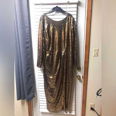 Eloquii gold sequin dress Gem