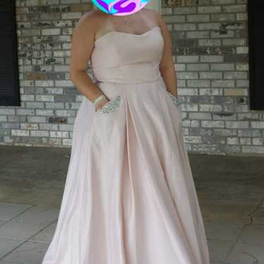 Pink prom dress - image 1