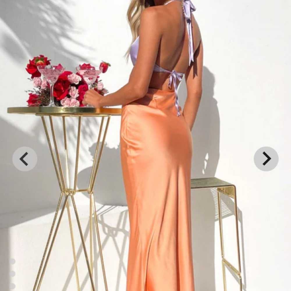 Beginning Boutique Orchid Orange Maxi Dress - image 2