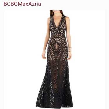 BCBG Formal Black Lace Gown