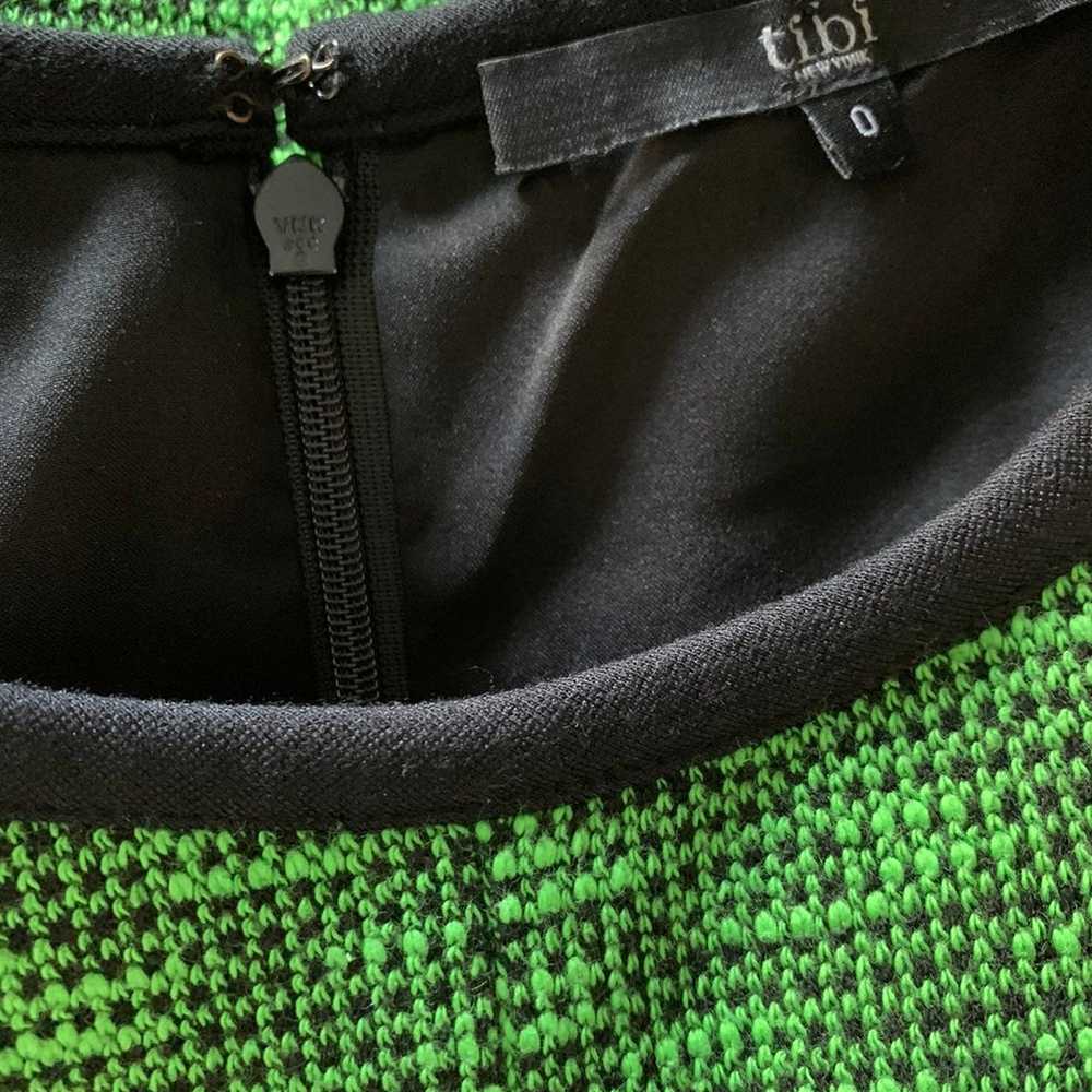 Tibi Green Black Kinitted Dress size 0 - image 3
