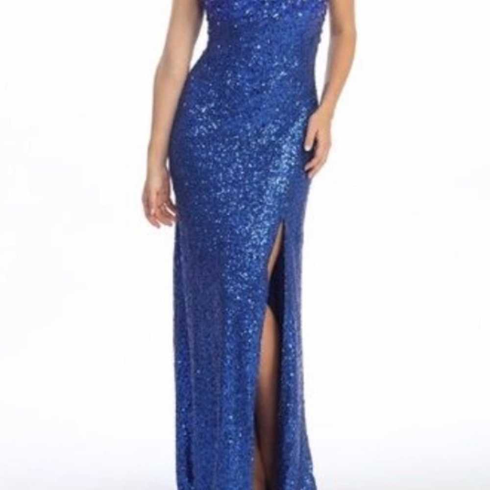 Beautiful black or blue sequin gown - image 1