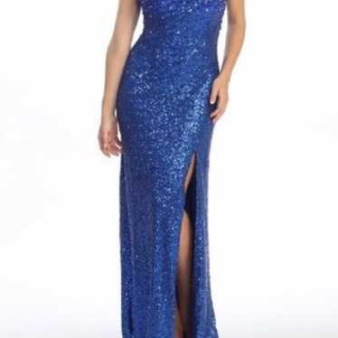 Beautiful black or blue sequin gown - image 1