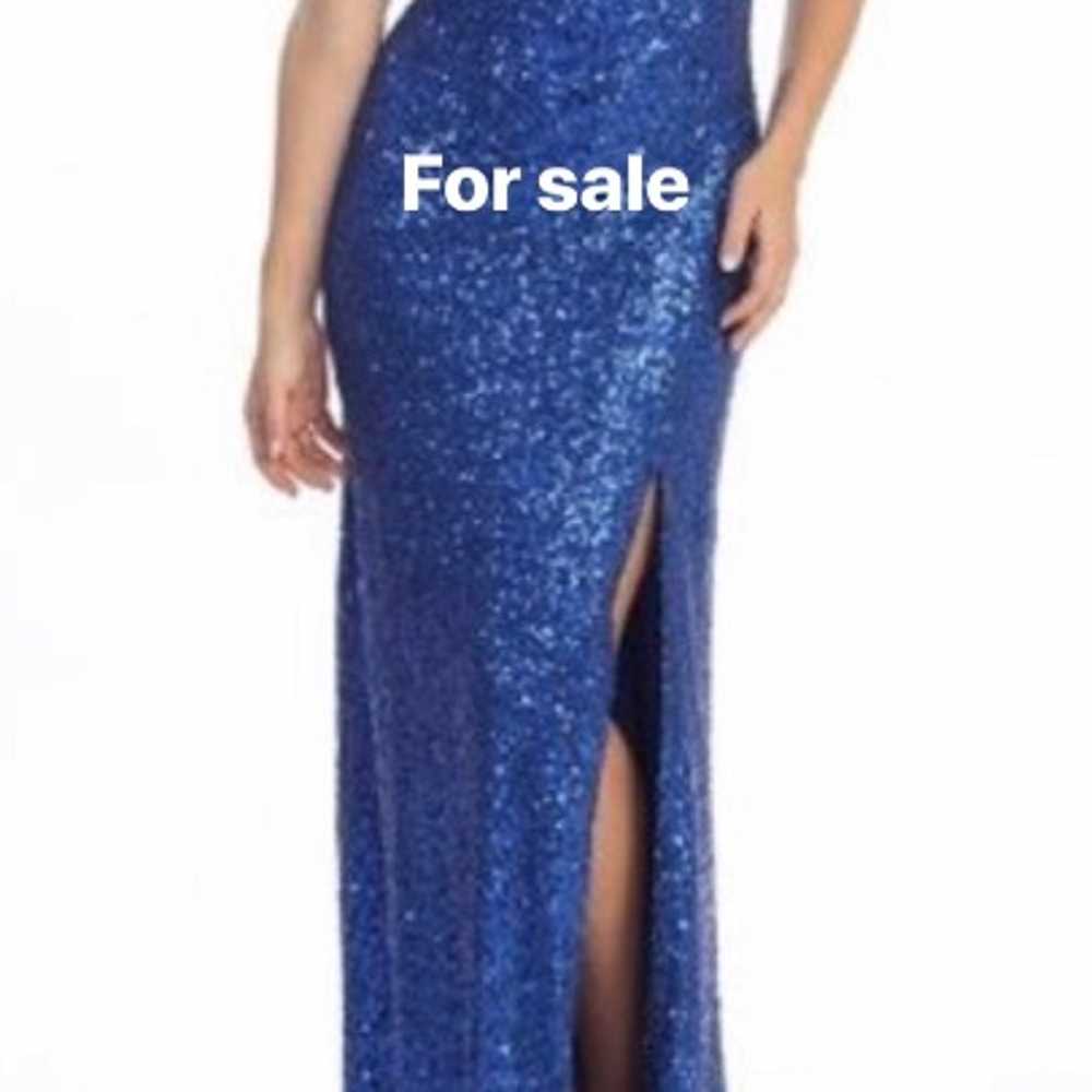 Beautiful black or blue sequin gown - image 3