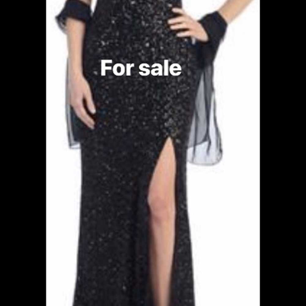 Beautiful black or blue sequin gown - image 4