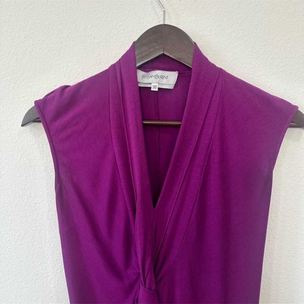 Yves Saint Laurent YSL purple dress - image 3