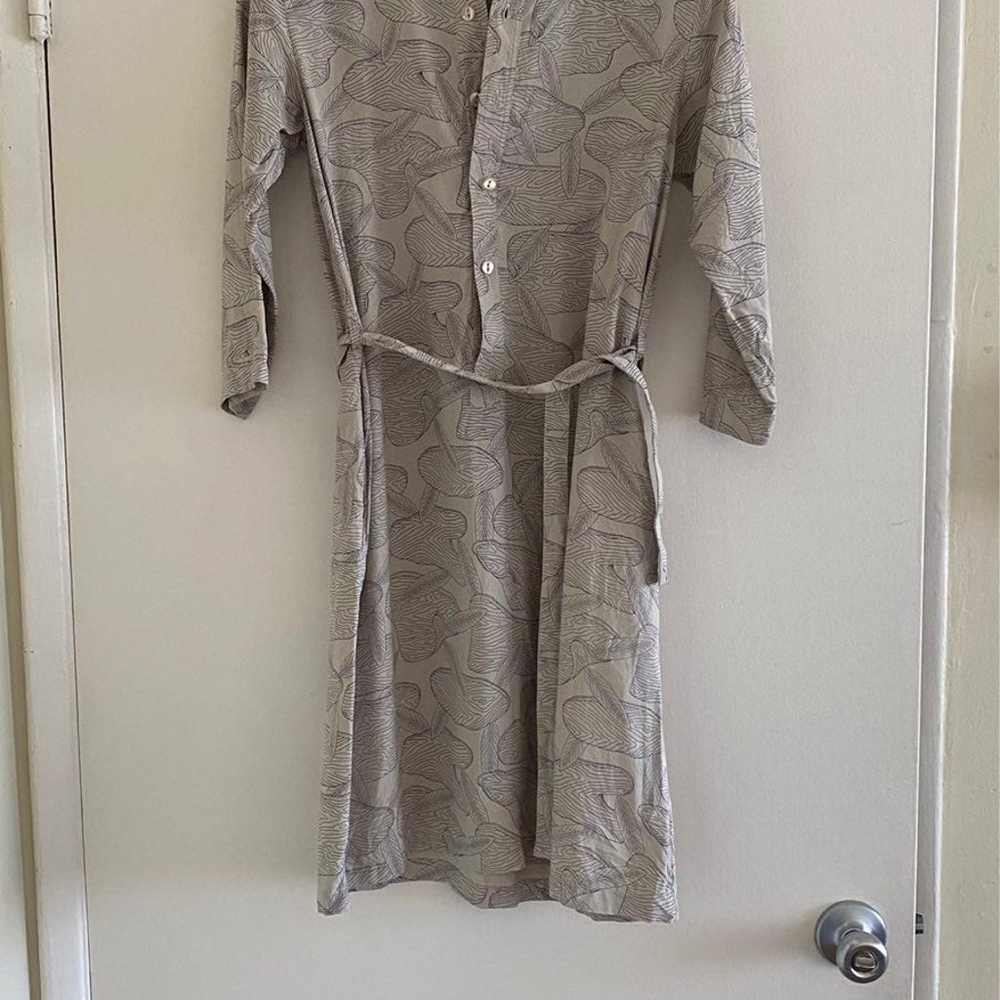 Apc silk midi pattern dress - image 2