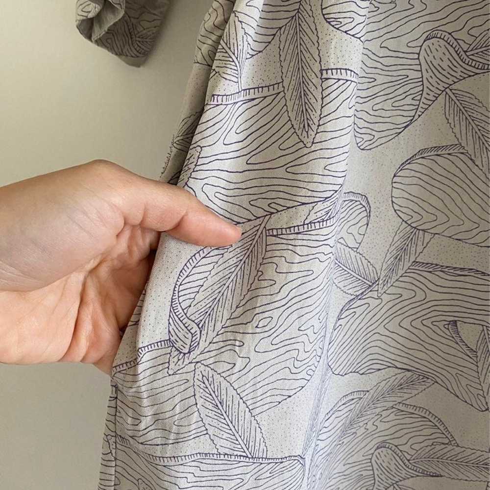 Apc silk midi pattern dress - image 4