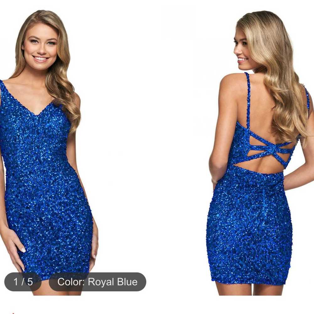 Royal Blue Hoco Dress - image 3