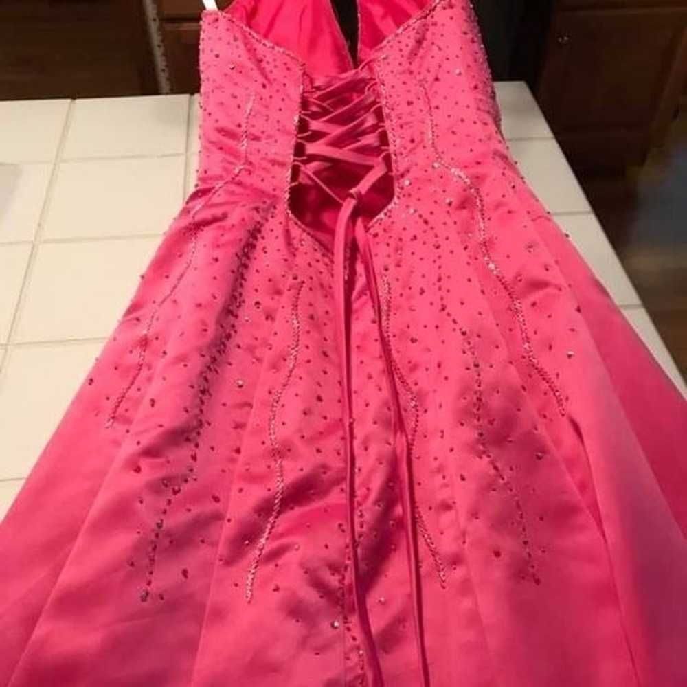 Beautiful Hot Pink Floor Length Gown - Von Maur M… - image 2