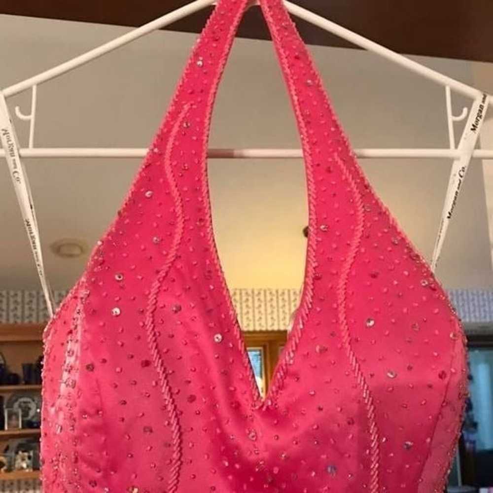 Beautiful Hot Pink Floor Length Gown - Von Maur M… - image 3