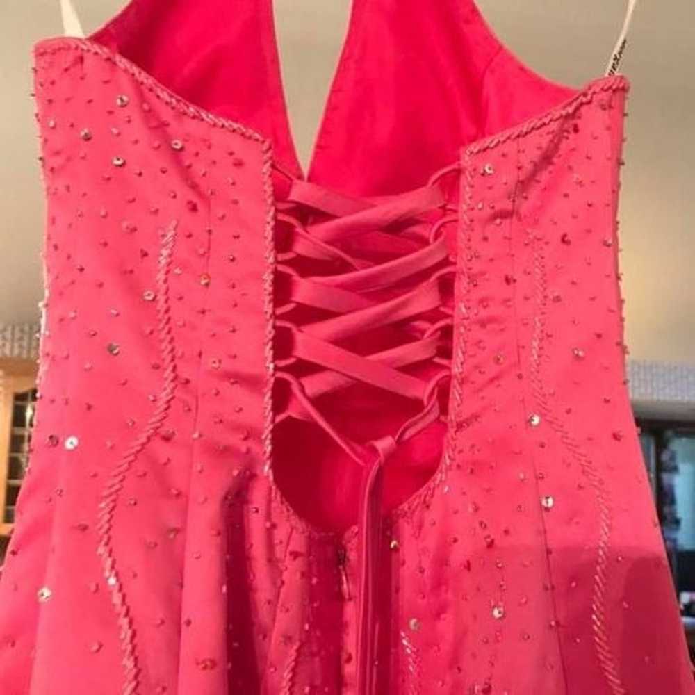 Beautiful Hot Pink Floor Length Gown - Von Maur M… - image 5