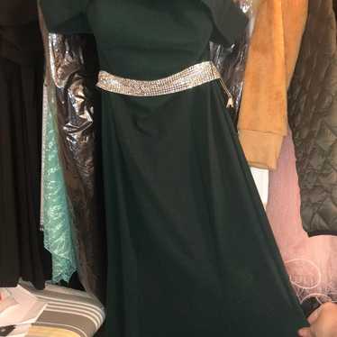 Green boutique dress