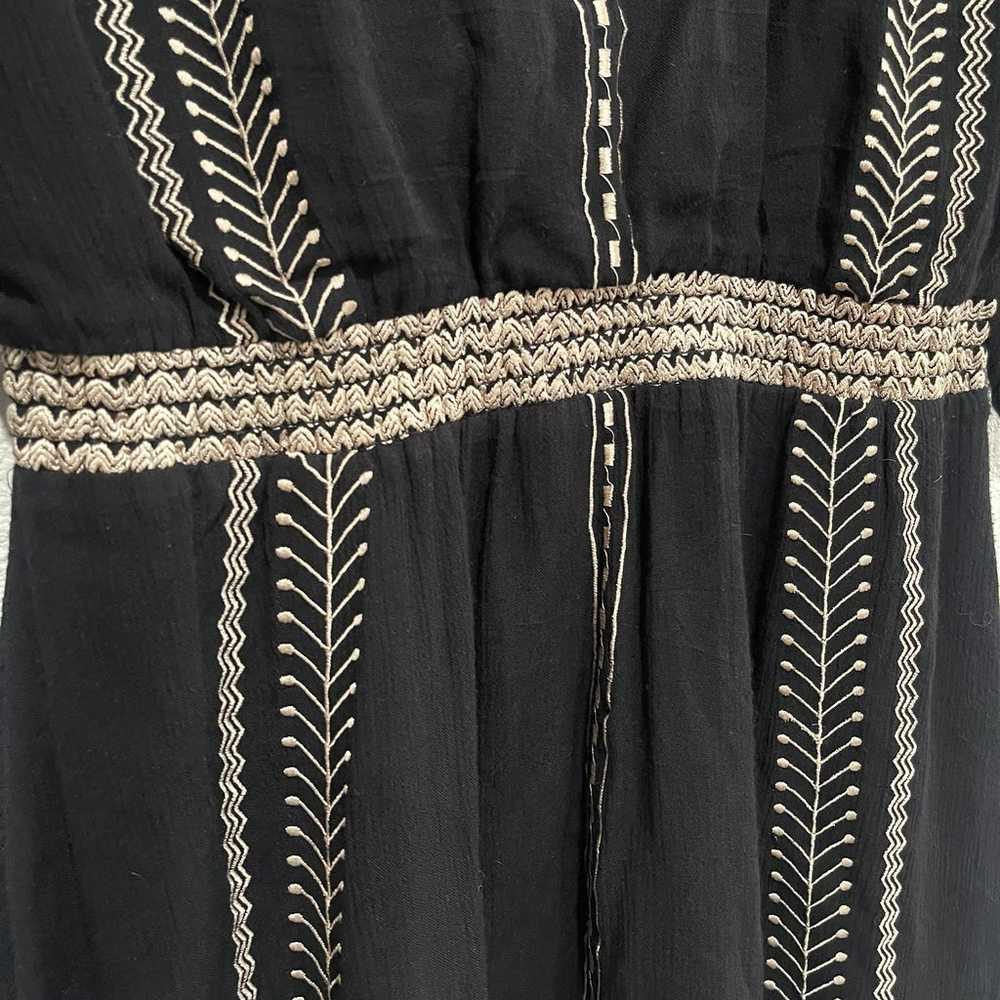 Alice + Olivia Jolene Dress Woven Black Embroider… - image 6