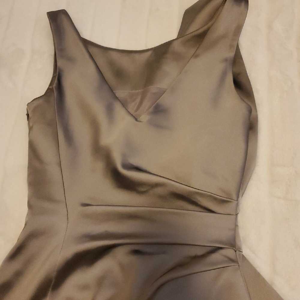 Karen Millen structured satin dress - image 4