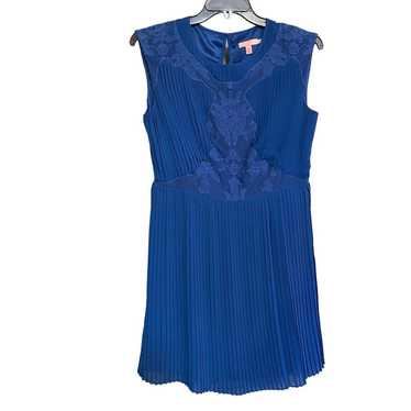 Ted Baker Dress Saskiah Blue Lace Pleated Embroid… - image 1