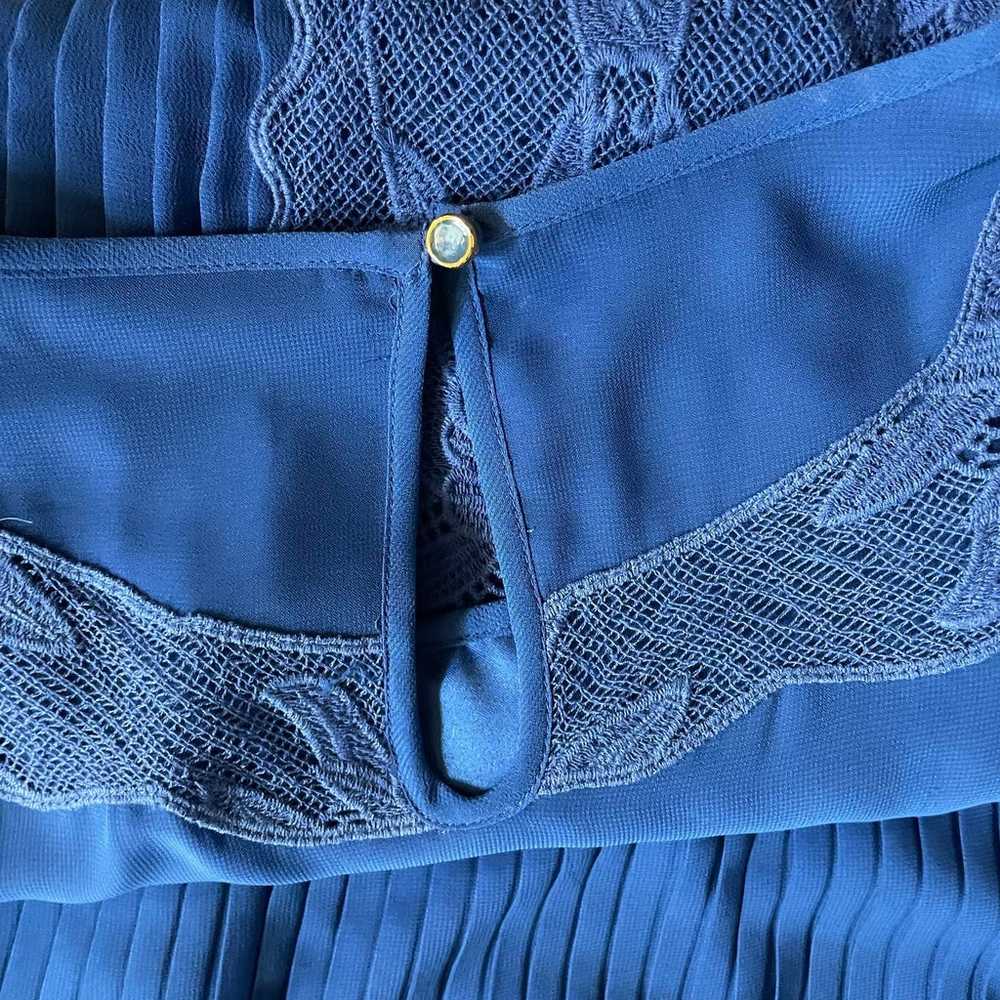 Ted Baker Dress Saskiah Blue Lace Pleated Embroid… - image 5