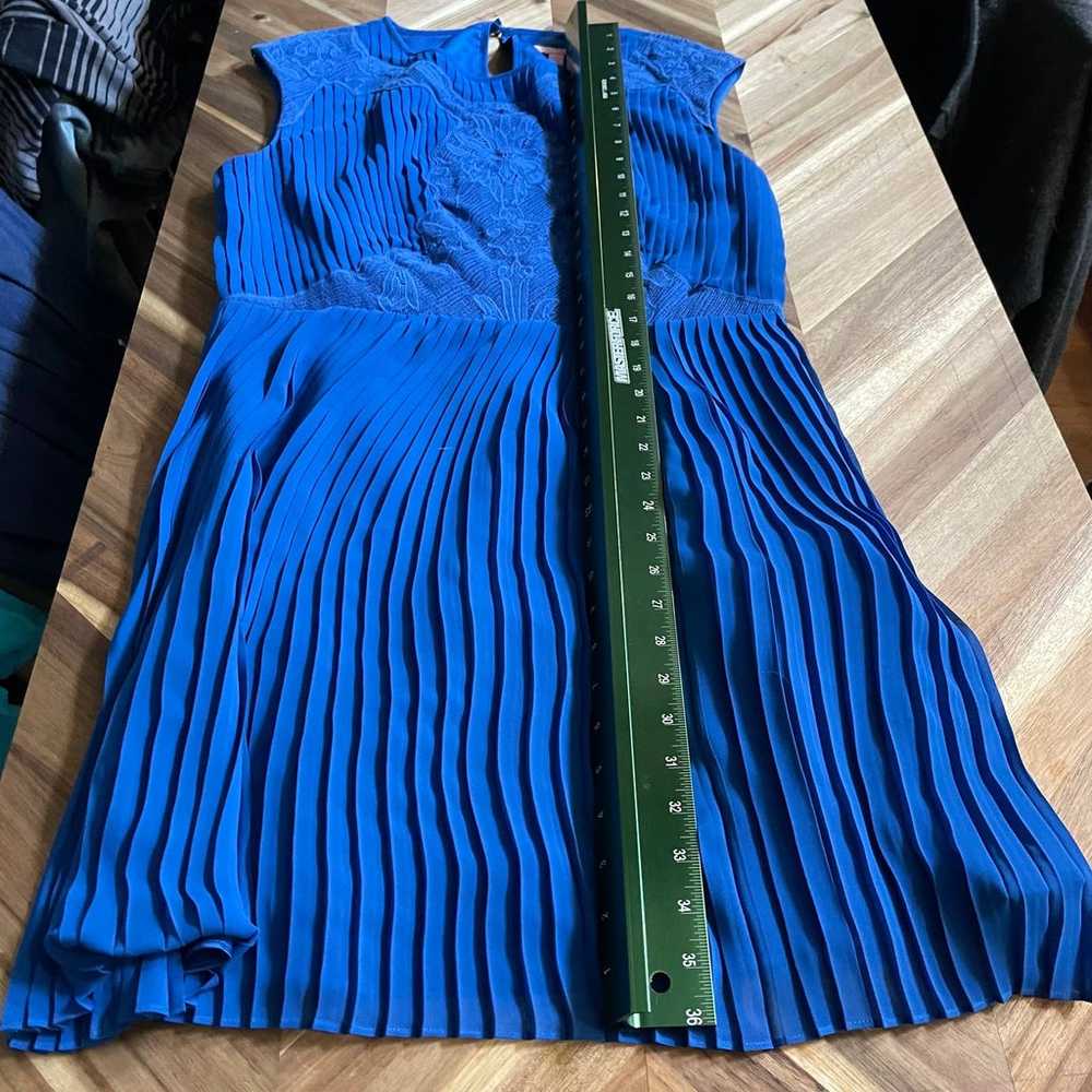 Ted Baker Dress Saskiah Blue Lace Pleated Embroid… - image 8