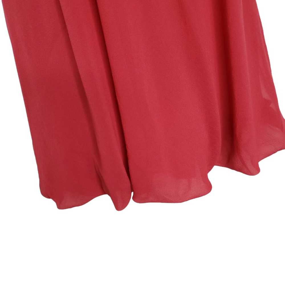 Space Style Concept Silk Chiffon Dress M Red Embe… - image 8