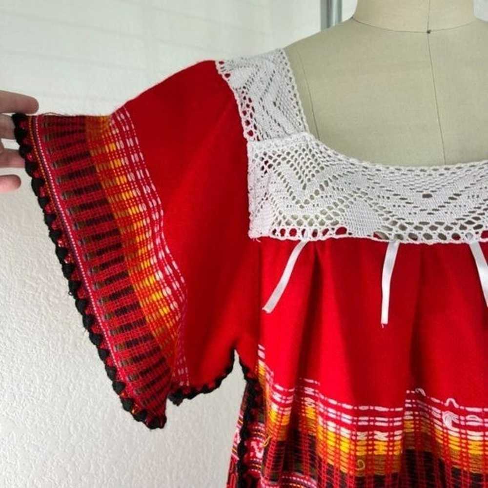 Peruvian Equator Local Embroidered Peasant Dress - image 4