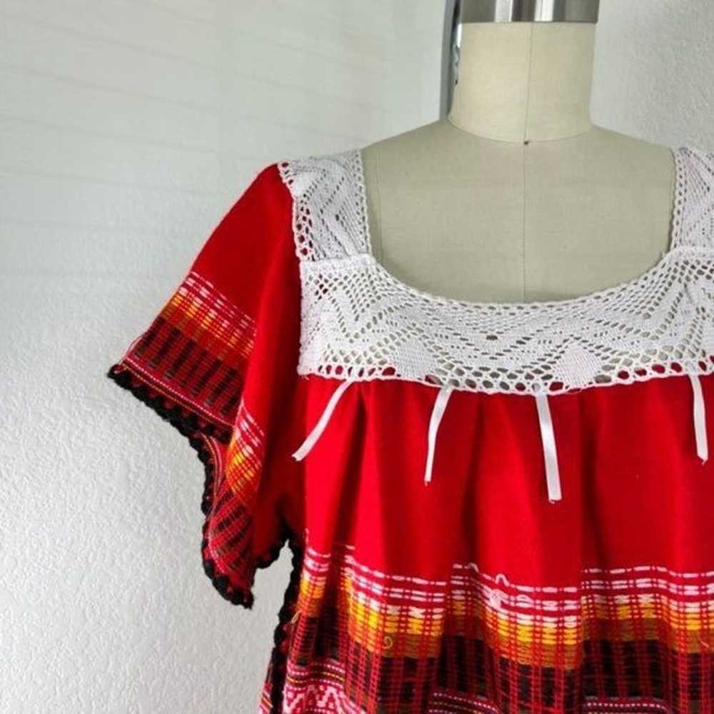 Peruvian Equator Local Embroidered Peasant Dress - image 5