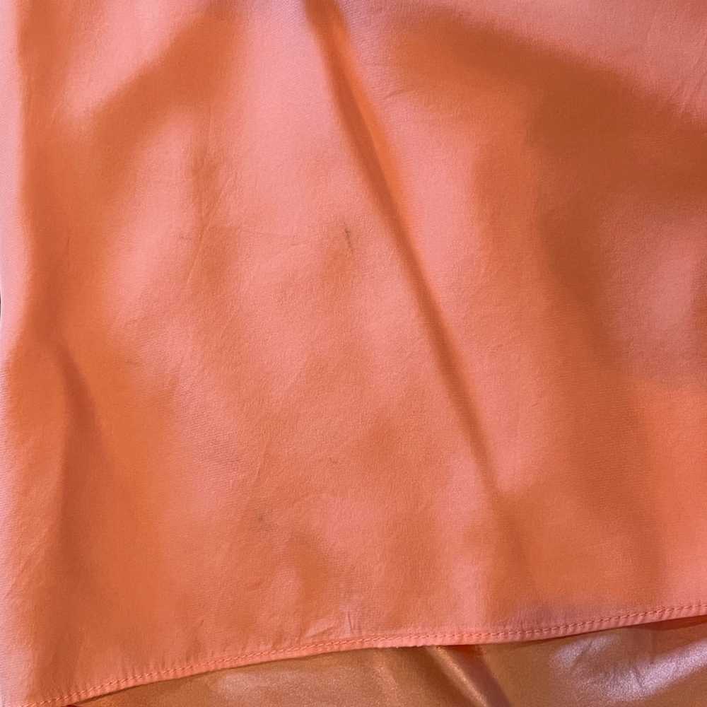 Peach/Pink Silk Mini Dress - image 4