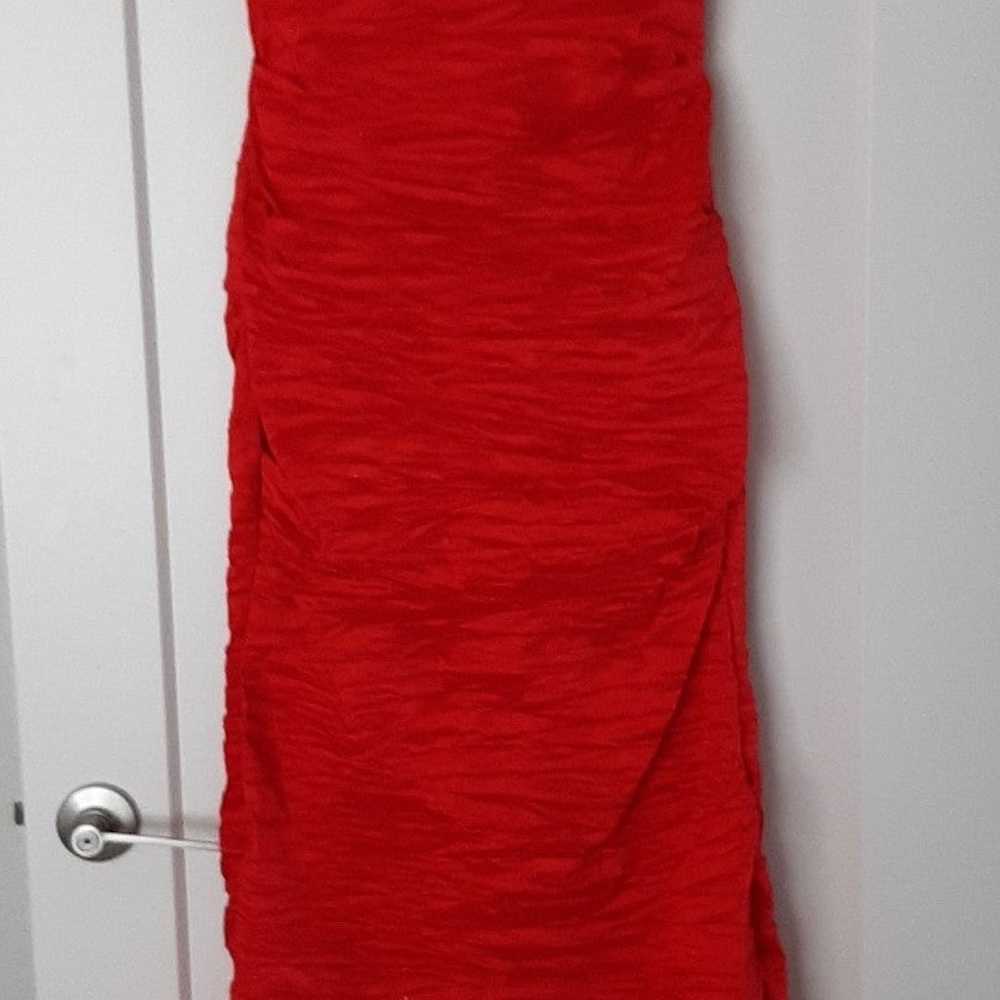 Alex Evenings Dress Size 12 Red Formal Gown - image 2