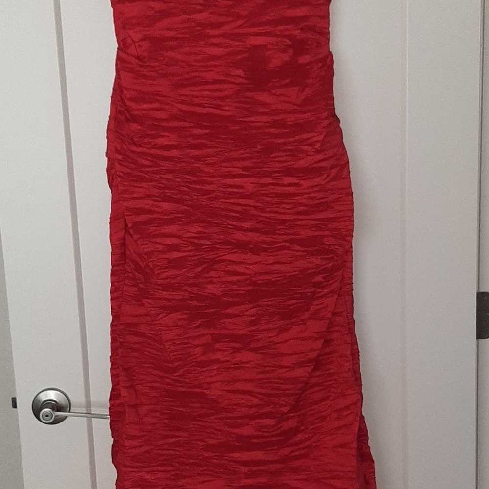 Alex Evenings Dress Size 12 Red Formal Gown - image 4