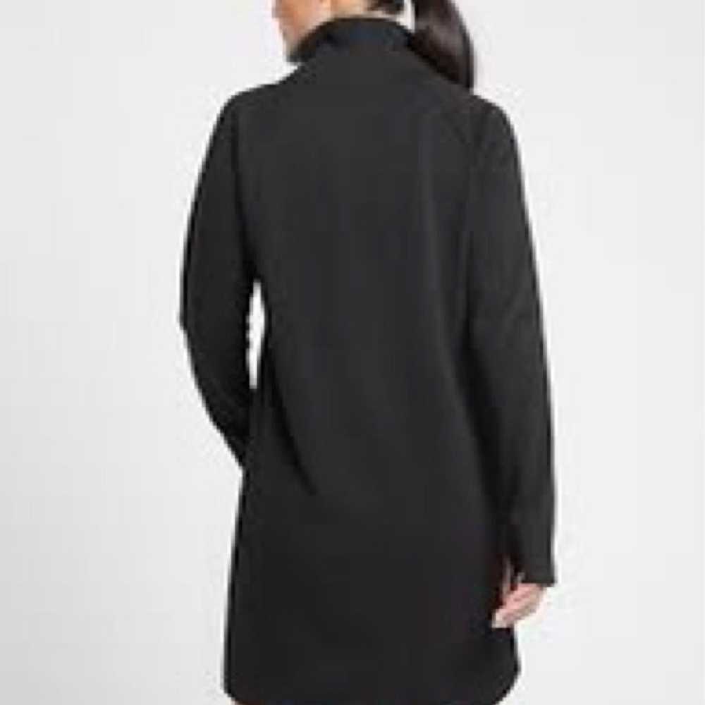 Athleta cozy karma Asym sweatshirt dress black LA… - image 2