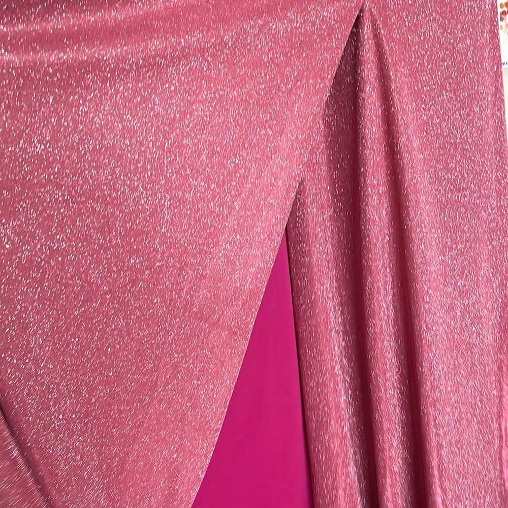 Sparkly formal pink dress - image 3