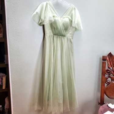 Sage Green Bridesmaid Prom Dress