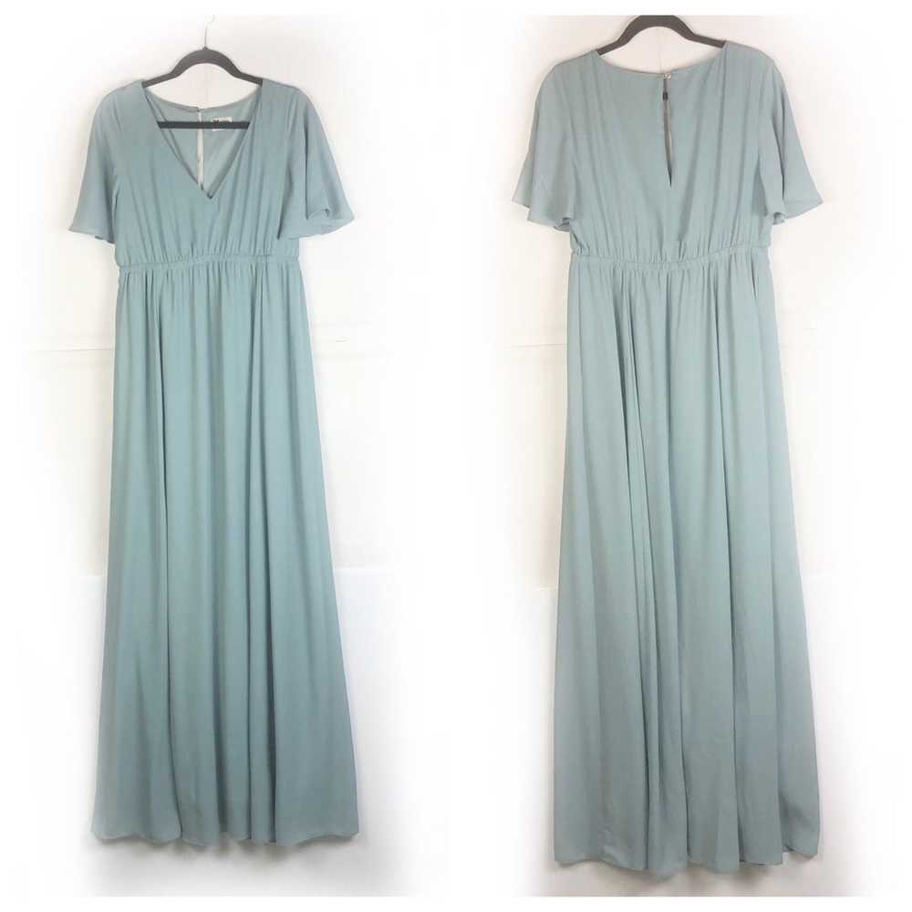 SHOW ME YOUR MUMU Emily Empire Maxi Dress in Silv… - image 2