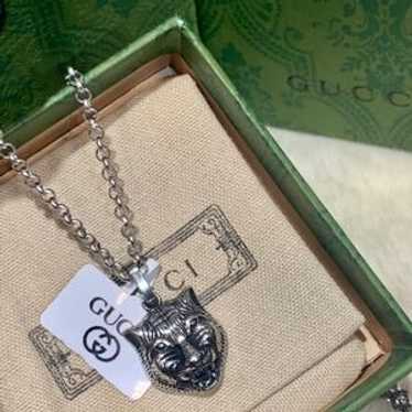 ⭐️GUCCI⭐️タイガーネックレス 925シルバー⭐️USED⭐️ グッチ GUCCI タイガーネックレス ブラインドフォーラブ