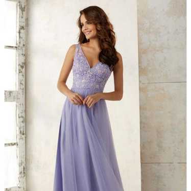 Prom brides maid quince lavender dress - image 1