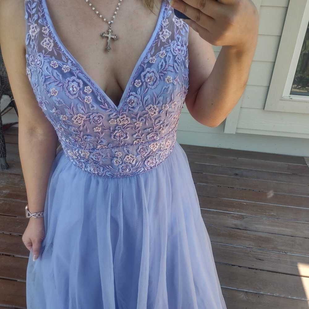 Prom brides maid quince lavender dress - image 3